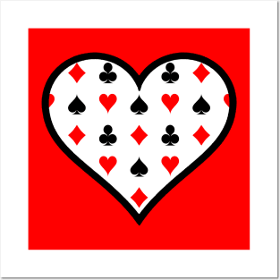 Playing Card Suit Heart Posters and Art